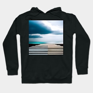 Minimalist Beach Landscape Hoodie